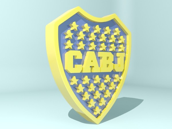 boca juniors shield soccer 3d max - Boca Juniors Shield by christiano247